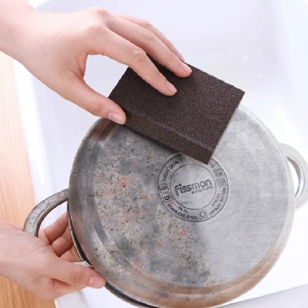 Magic Sponge for Removing Rust – Nano Eraser Cleaning Sponge Brush for Dishes, Pots, and Carborundum Descaling – Kitchen Accessories