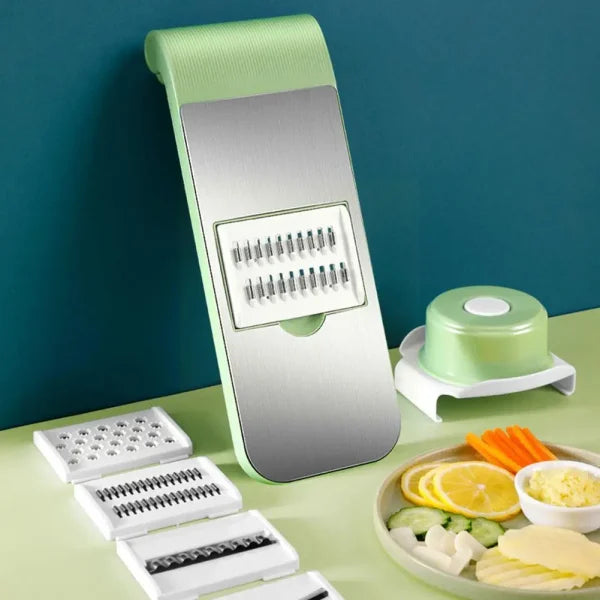 Multifunctional Stainless Steel Vegetable Cutter – Grater, Slicer, Shredder, Peeler for Fruits and Vegetables